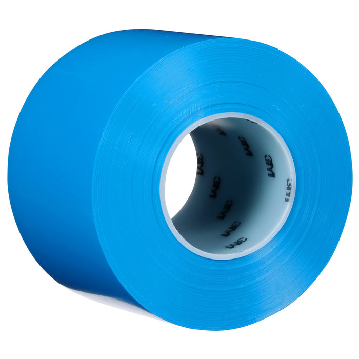 3M Durable Floor Marking Tape 971, Blue, 4 in x 36 yd, 17 mil, 3 Rolls/Case