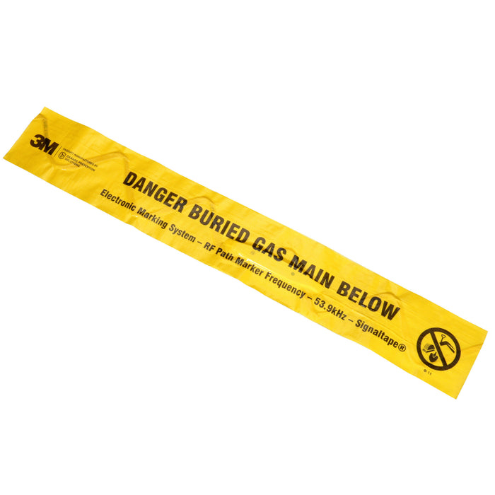 3M Electronic Marking System (EMS) Warning Tape 7905-XT, Yellow, 6 in, Gas