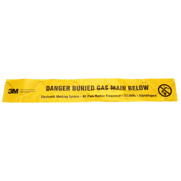 3M Electronic Marking System (EMS) Warning Tape 7905-XT, Yellow, 12 in, Gas