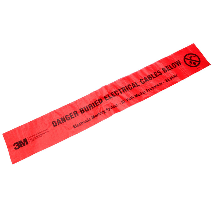 3M Electronic Marking System (EMS) Caution Tape 7902, Red, 6 in, Power, 500 ft