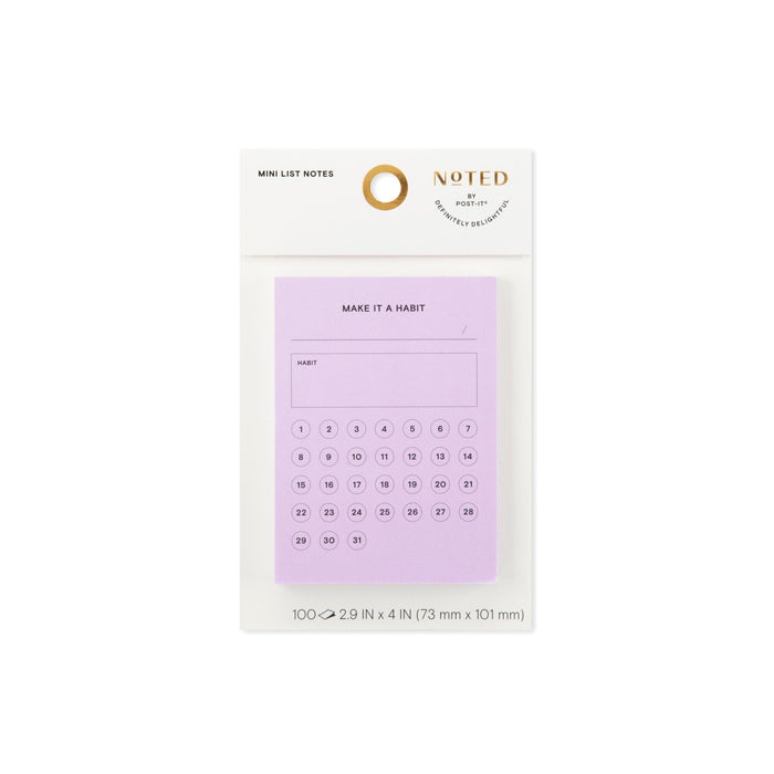Post-it® Printed Notes NTD-34-LIL, 4 in x 2.9 in (101 mm x 73 mm)