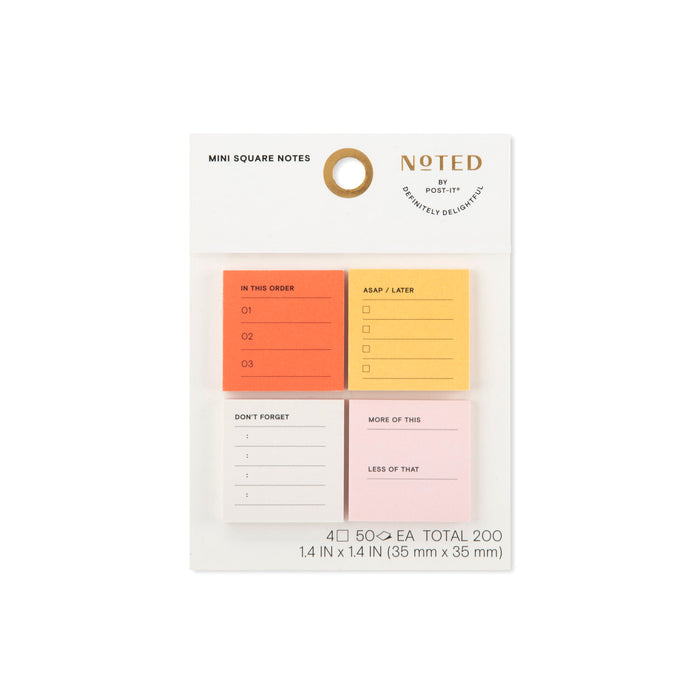 Post-it® Printed Notes NTD-MINI-TD , 1.4 in x 1.4 in (35 mm x 35 mm)
