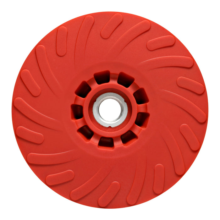 3M Disc Back-up Pad Ribbed, 88656, Extra Hard, Red, 5 in, One Piece