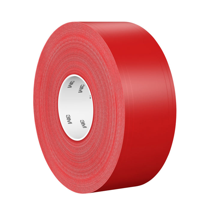 3M Durable Floor Marking Tape 971, Red, 3 in x 36 yd, 17 mil, 4 Rolls/Case