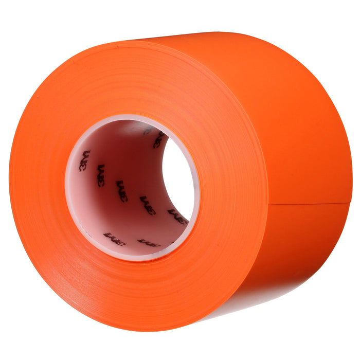 3M Durable Floor Marking Tape 971, Orange, 4 in x 36 yd, 17 mil, 3 Rolls/Case