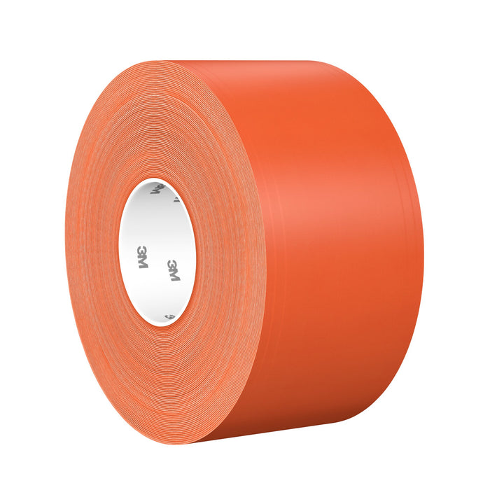 3M Durable Floor Marking Tape 971, Orange, 4 in x 36 yd, 17 mil, 3 Rolls/Case