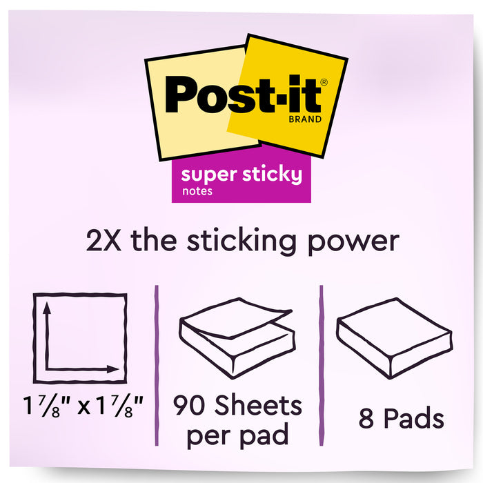 Post-it® Super Sticky Notes 622-8SSCY