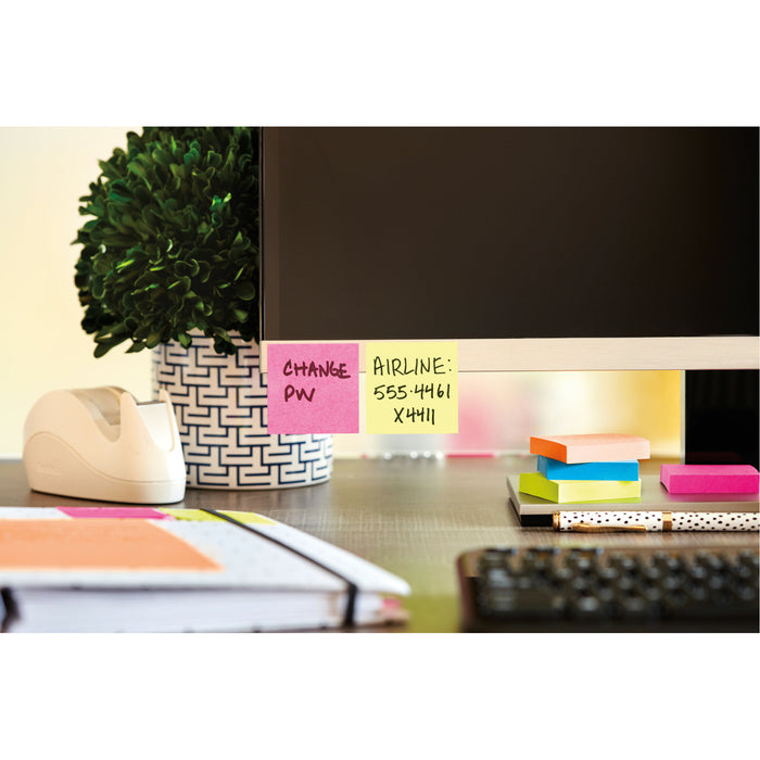Post-it® Super Sticky Notes 622-10SSCY, 1 7/8 in x 1 7/8 in (47.6 mm x 47.6 mm)