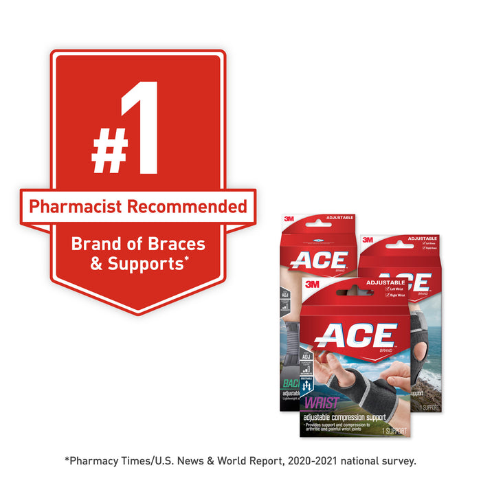 ACE Compression Knee Brace w/Side Stabilizers 207353, S