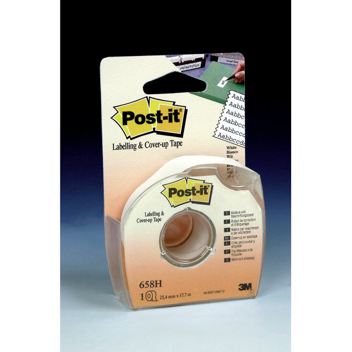 Post-it® Labeling and Cover-up Tape 658, 1 in x 700 in (25.4 mm x 17.7 m)