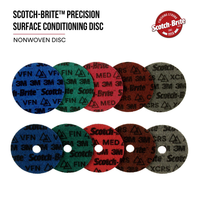 Scotch-Brite Precision Surface Conditioning Disc, PN-DH, Coarse, 4 in x 5/8 in