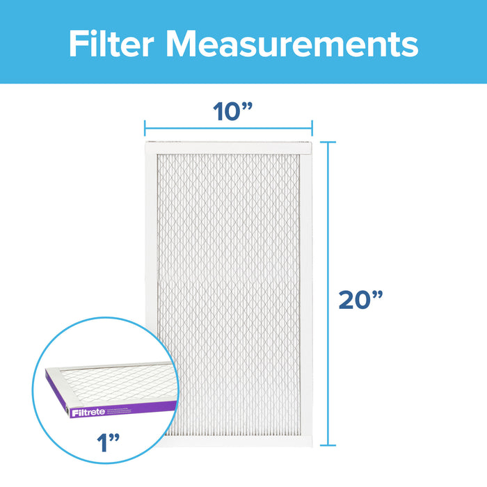 Filtrete High Performance Air Filter 1500 MPR 2007DC-4, 10 in x 20 in x 1 in