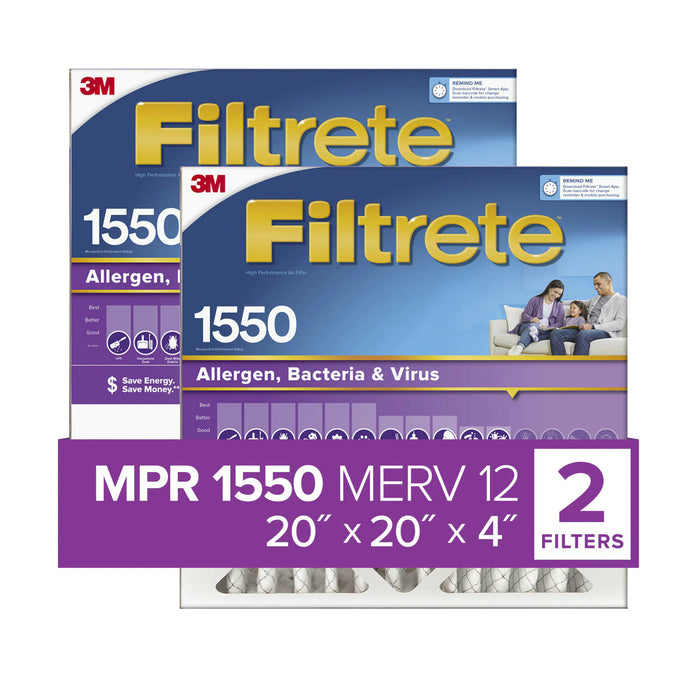 Filtrete High Performance Air Filter 1550 MPR NDP02-4-2PK-1E