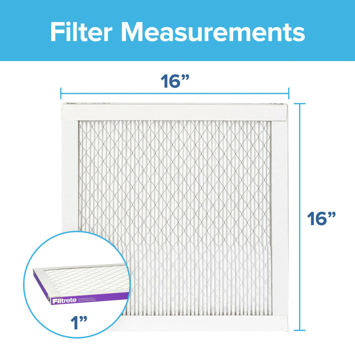 Filtrete High Performance Air Filter 1500 MPR 2016DC-4, 16 in x 16 in x 1 in