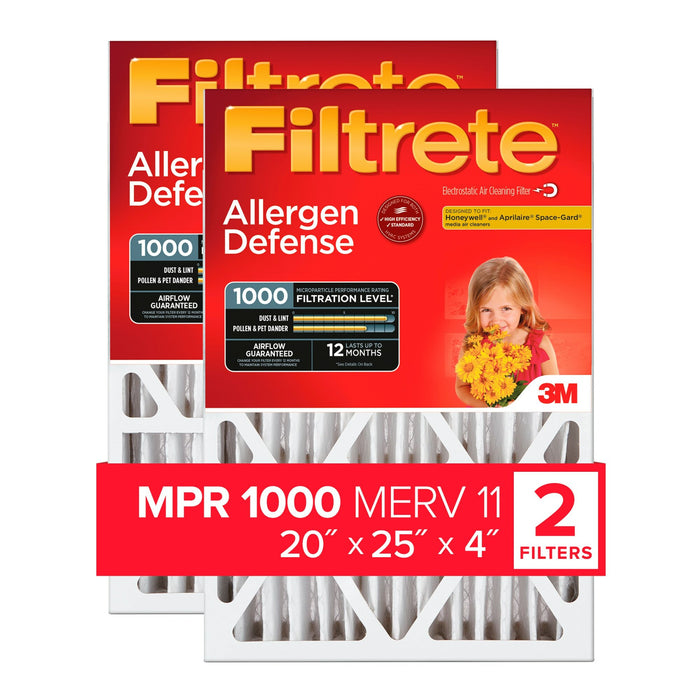Filtrete High Performance Air Filter 1000 MPR NADP03-2PK-1E