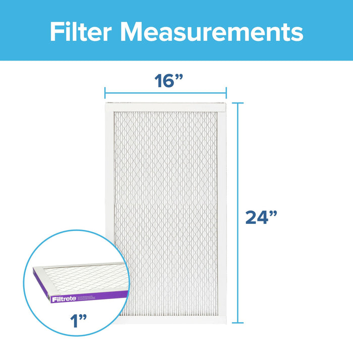 Filtrete High Performance Air Filter 1500 MPR 2025DC-4, 16 in x 24 in x 1 in