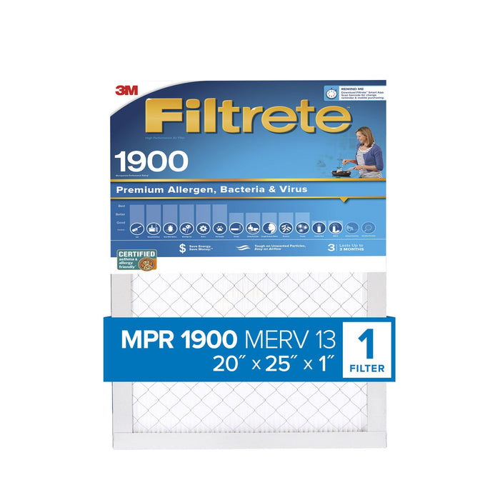 Filtrete High Performance Air Filter 1900 MPR UA03-4, 20 in x 25 in x 1 in