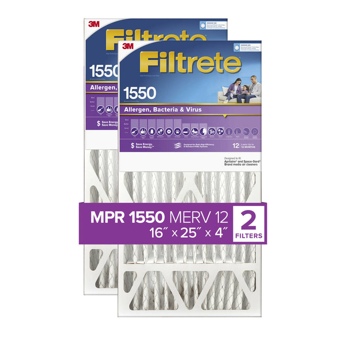 Filtrete High Performance Air Filter 1550 MPR NDP01-4-2PK-1E