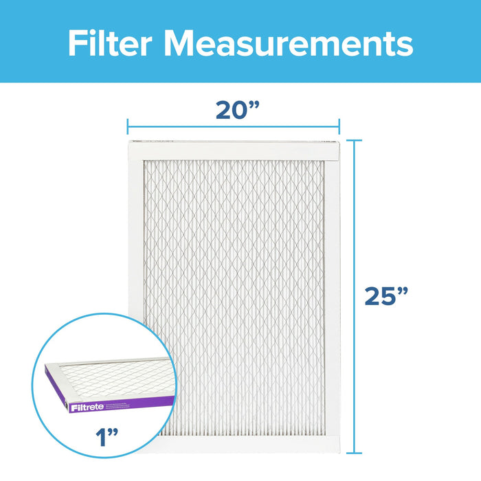 Filtrete Ultra Allergen Reduction Filter UR03-2PK-1E, 20 in x 25 in x 1 in