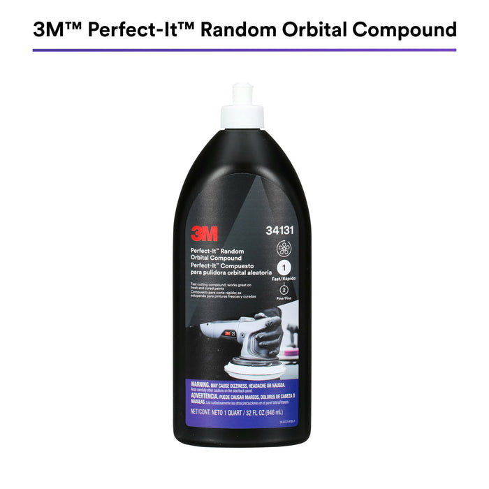 3M Perfect-It Random Orbital Compound 34131, 1 Quart (32 fl oz/946 mL)