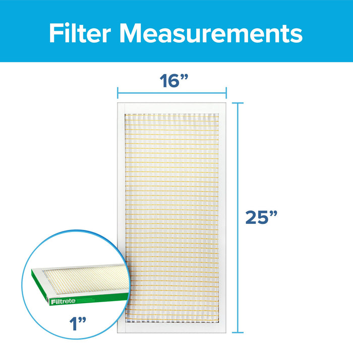 Filtrete Electrostatic Air Filter 700 MPR 701-4PK-1E, 16 in x 25 in x 1 in