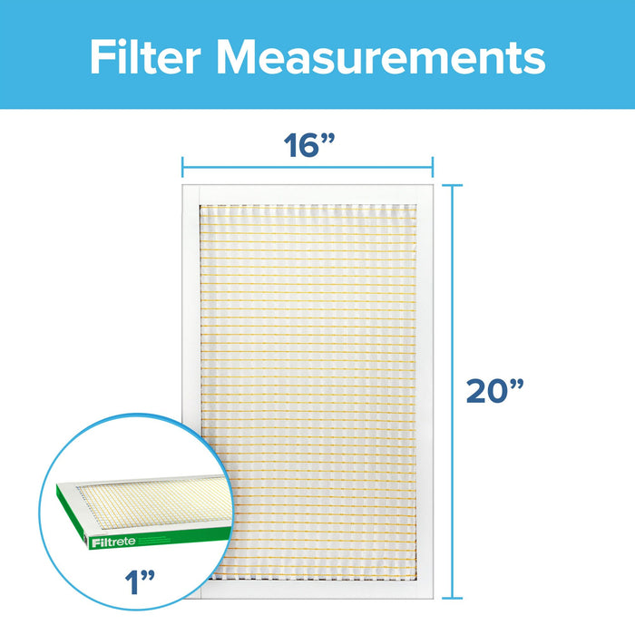 Filtrete Electrostatic Air Filter 700 MPR 702-4PK-1E, 16 in x 20 in x 1 in