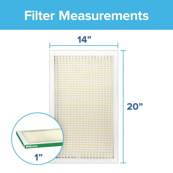 Filtrete Electrostatic Air Filter 700 MPR 705-4PK-1E, 14 in x 20 in x 1 in