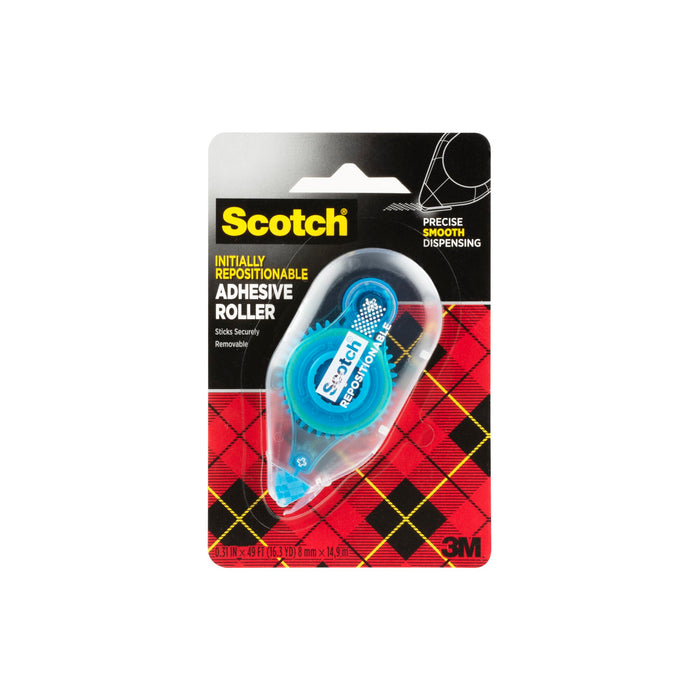 Scotch® Adhesive Roller Repositionable 6055-RPS, .31 in x 49 ft