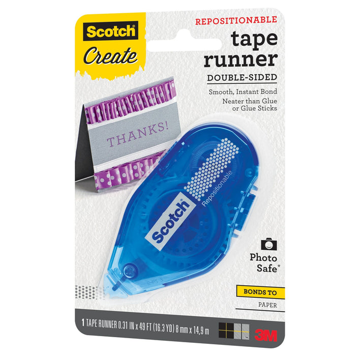 Scotch® Tape Runner Repositionable 055-RPS-CFT, .31 in x 49 ft