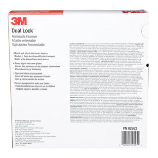 3M Dual Lock Reclosable Fastener MP3551CF/MP3552CF, Black, 1 in x 5 yd
