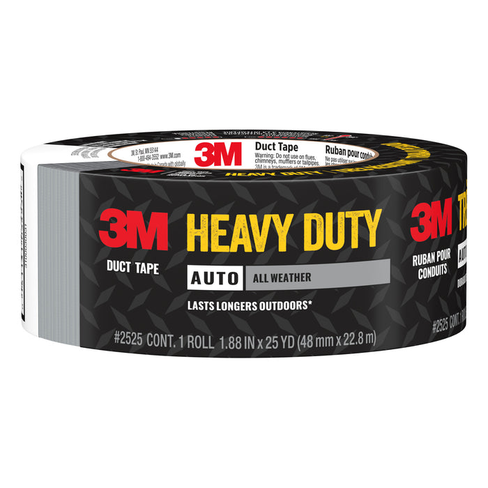 3M Automotive Heavy Duty All Weather Duct Tape 2525-NA, 1.88 in x 25 yd