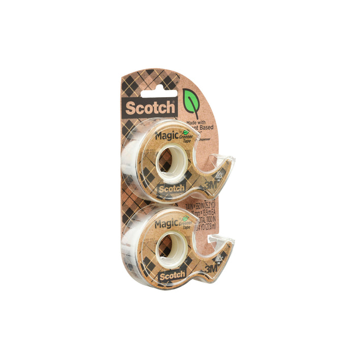 Scotch® Magic Greener Tape 123DM-2-EF, 0.75 in x 550 in (19 mm x 13.9 m)