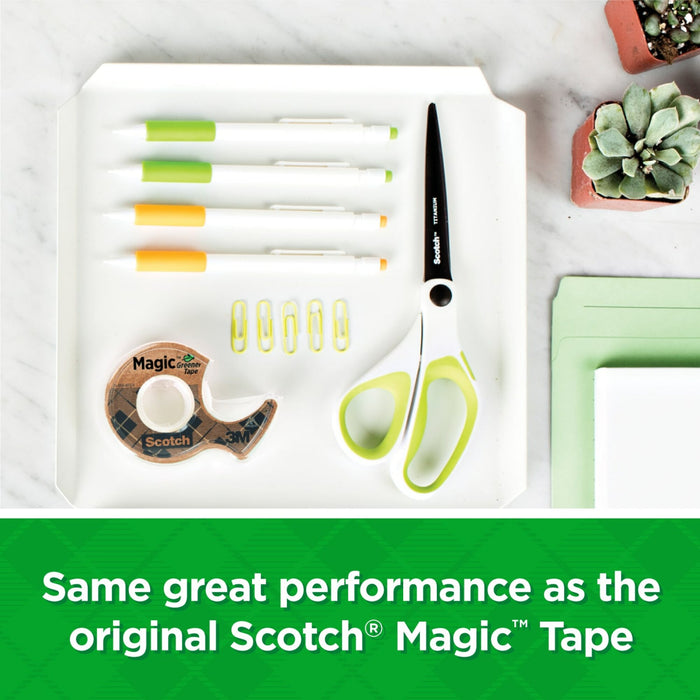 Scotch® Magic Greener Tape 6123-SIOC, 3/4 in x 600 in (19 mm x 15.2 m)