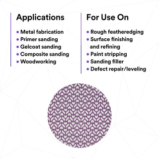3M Xtract Cubitron II Net Disc 710W, 120+, 5 in x NH, Die 500X,
50/Carton