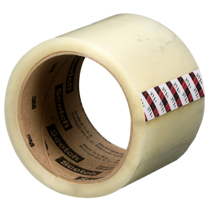 Scotch® High Tack Box Sealing Tape 371+, Clear, 72 mm x 100 m