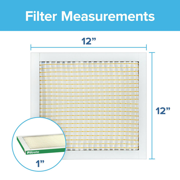 Filtrete Electrostatic Air Filter 700 MPR 710-4, 12 in x 12 in x 1 in
