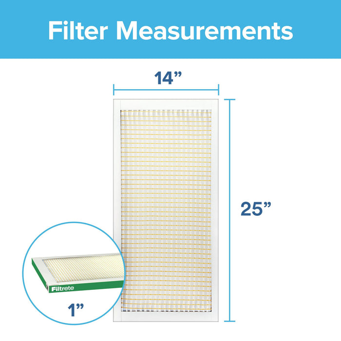 Filtrete Electrostatic Air Filter 700 MPR 704-4, 14 in x 25 in x 1 in