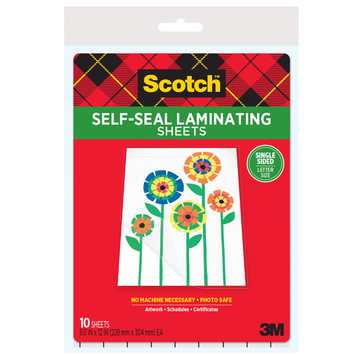 Scotch® Single-Sided Laminating Sheets LS854SS-10