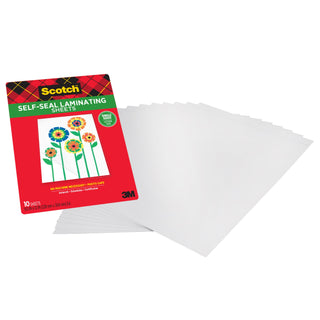 Scotch® Single-Sided Laminating Sheets LS854SS-10