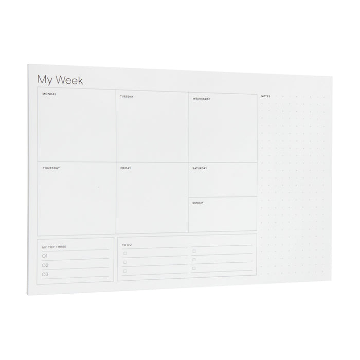 Post-it® Weekly Calendar NTD8-WCAL-1, 10 in x 7 in (25.4 cm x 17.7 cm)
