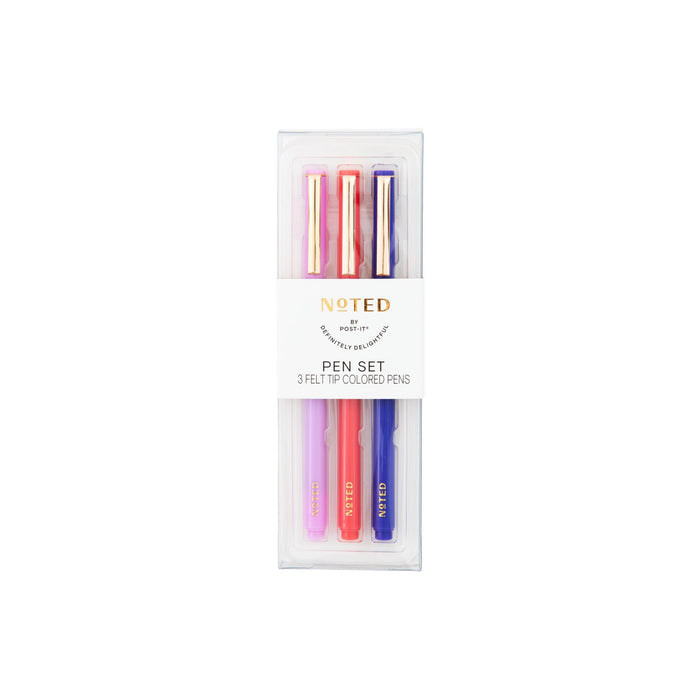 Post-it® 3pk Pens NTD8-PEN-3, 3 Felt Tip Colored Pens
