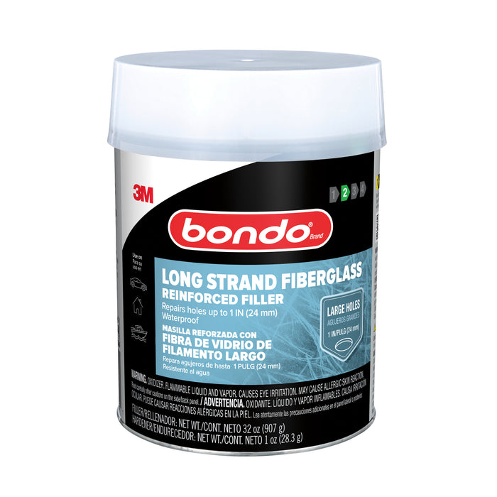 Bondo® Long Strand Fiberglass Reinforced Filler LS-QT-ES, 32 oz (2 lb)