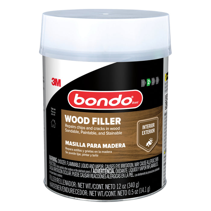 Bondo® Wood Filler WF-PT-ES, 12 oz (340.19 g)