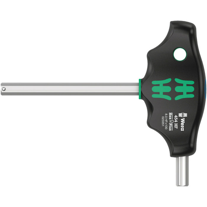 Wera 454 HF T-handle hexagon screwdriver Hex-Plus with holding function, 6 x 100 mm