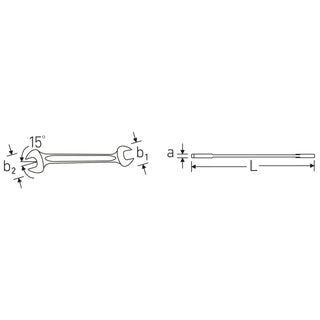 Stahlwille 96838779 Double open ended spanner set