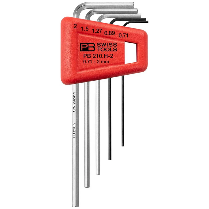 PB Swiss Tools PB 210.H-2 Hex Wrench Set 5-Pieces