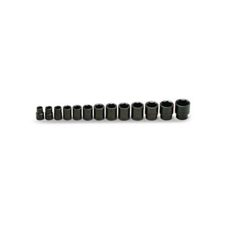 Wright Tool 415 1/2" Drive 6 Pt. Standard Impact Socket Set 13 Piece