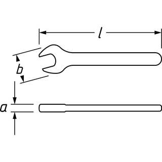Hazet 450KV-32 Single Open-End Wrench with Protective Insulation, 32mm