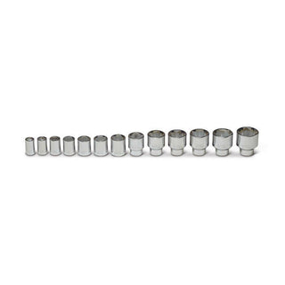 Wright Tool 450 1/2-Inch Drive 8 Point Socket Set 13 Piece