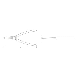 Stahlwille 65456101 Circlip pliers for external circlips
